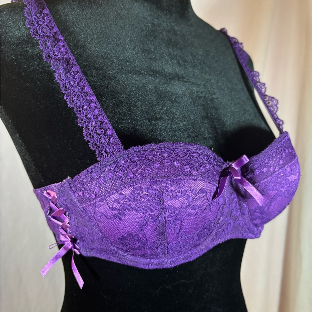 Luxurious Violet Lace Bra